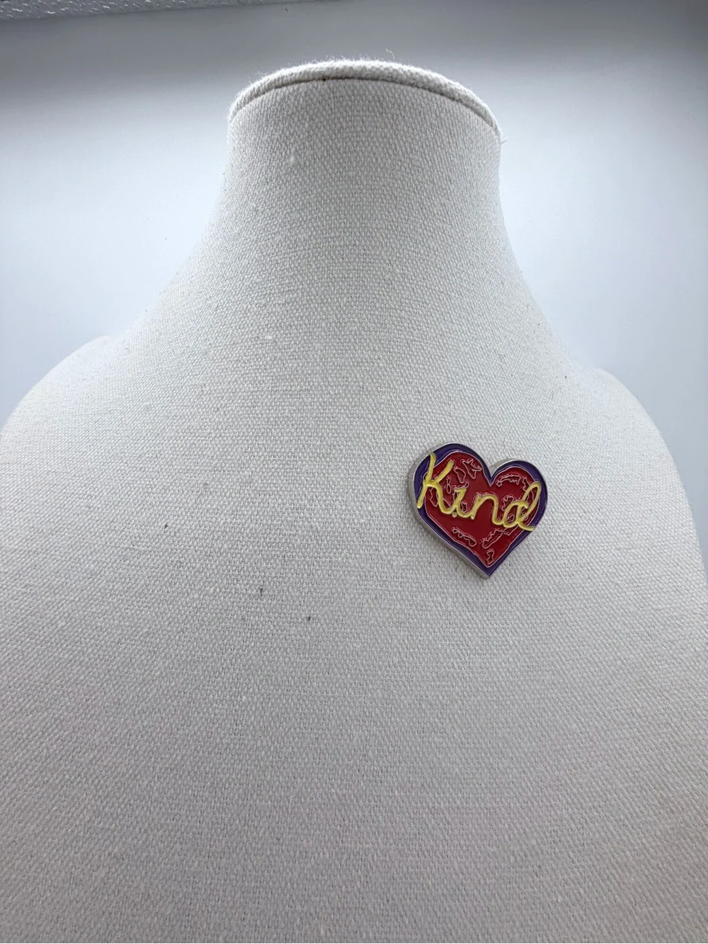 Penzey’s Spice “Kind” Heart Lapel Pendant Brooch Pun Woman’s Jewelry